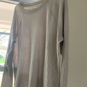 American Eagle Lightweight Crewneck Waffle Sweater